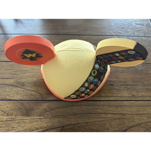 Disney Parks Pixar Up Russell Wilderness Explorer Mickey Mouse Ears Hat Genuine - Picture 2 of 3